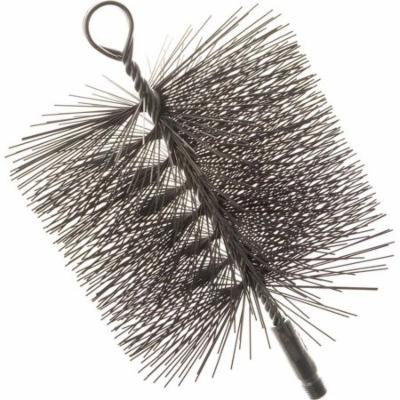Imperial BR0210 Premium Square Chimney Cleaning Brush, 7 x 7 in, Wire Bristle Trim