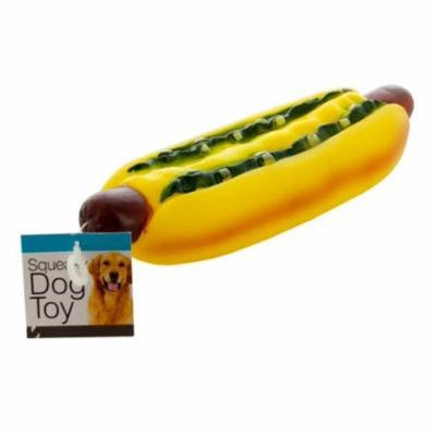 Giant Hot Dog Squeaky Dog Toy - Set of 12