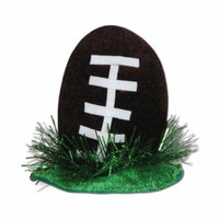 Club Pack of 12 Black, White and Green Football Hair Clip Party Favor Costume Accessories