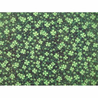 Dog Collar Bandanas E07XL Saint Patrick's Day Black with Green Glitter Clover X-Large Dog Collar Bandana