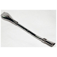 Mategreen Metal Silver Yerba Mate Tea Bombilla Gourd Drinking Straw Filtered Argentina M01