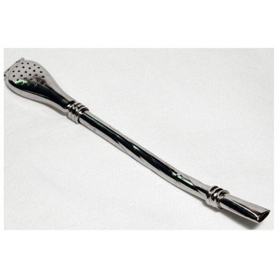 Mategreen Metal Silver Yerba Mate Tea Bombilla Gourd Drinking Straw Filtered Argentina M01