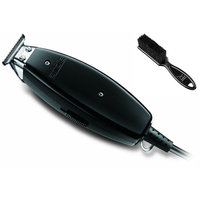 Andis Professional T-Edjer Beard/Hair Trimmer and T-Blade, Black, Model AEE (15430) & Classic Barber Blade Brush