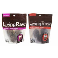 Living Raw Organic Raw Fair Trade Gluten Free Chocolate Truffles 2 Flavor Variety Bundle: (1) Living Raw Darkest Cacao Truffles, and (1) Living Raw Kickin' Cayenne Truffles, 1.64 Oz. Ea.