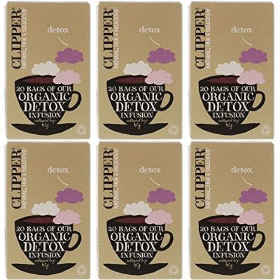 (6 PACK) - Clipper - Organic Detox Tea | 20 Bag | 6 PACK BUNDLE