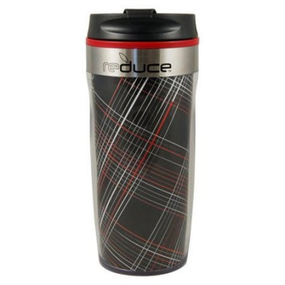 Reduce Dash 16 oz Black Stripe Tumbler