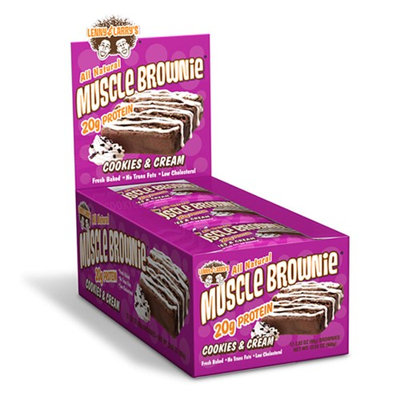 Lenny & Larry's, Muscle Brownie, Cookies & Cream, 12 Brownies, 2.82 oz (80 g) Each(pack of 3)