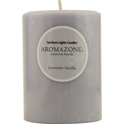 Lavender & Vanilla Essential Blend By Lavender & Vanilla Essential Blend One 3X4 Inch Pillar Essential Blends Candle. Burns Approx. 90 Hrs.