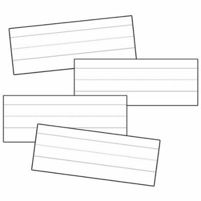 WORD STRIPS LINED WHITE 100/PK 3X8