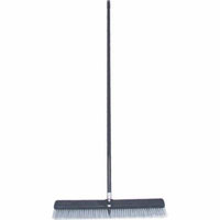 Birdwell Cleaning 4025-4 Power Push Broom, 24 x 2-5/8 x 7/8 in, Polyprolene and Polystyrene, Gray Fl