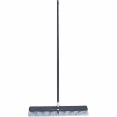 Birdwell Cleaning 4025-4 Power Push Broom, 24 x 2-5/8 x 7/8 in, Polyprolene and Polystyrene, Gray Fl