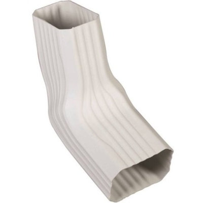 Amerimax 37064 Type A Transition Elbow, 2 in W X 3 in D, For Use With 5 in K Style Gutter System
