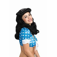 40's Glam Black Costume Adult Wig