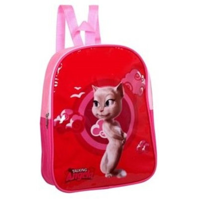 Talking Tom Angela Cat School Nursery Backpack/Rucksack Bag - Red