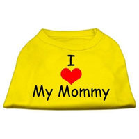 Ahi I Love My Mommy Screen Print Shirts Yellow Med (12)