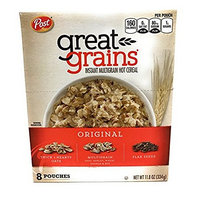 2 Pack - Post Great Grains Original Instant Multigrain Hot Cereal (2 - 11.8oz/8 pouch boxes)