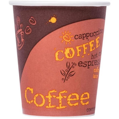 Solo 378SI-0041 CPC 8 oz Bistro Poly Paper Hot Cup Case of 1000