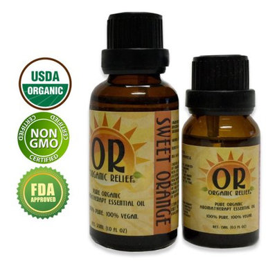 Organic Relief - Organic Sweet Orange Essential Oil 15ml
