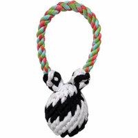 Super Scooch Squeaker Bear Rope Tug Dog Toy, 8