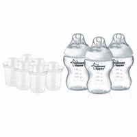 Tommee Tippee Formula Dispensers, 6-Count with 3 9-Ounce Baby Bottle