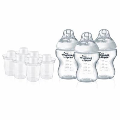 Tommee Tippee Formula Dispensers, 6-Count with 3 9-Ounce Baby Bottle