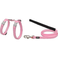 Red Dingo CH-LS-PK-SM Cat Harness & Lead Combo Design Love Sprinkles Pink
