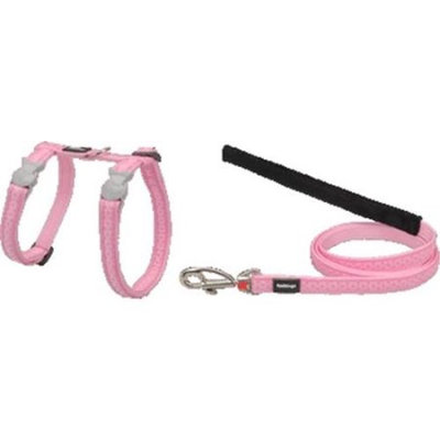 Red Dingo CH-LS-PK-SM Cat Harness & Lead Combo Design Love Sprinkles Pink