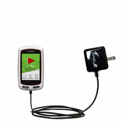 Gomadic Intelligent Compact AC Home Wall Charger suitable for the Garmin Approach G8 - High output power with a convenient, foldable plug design - Use