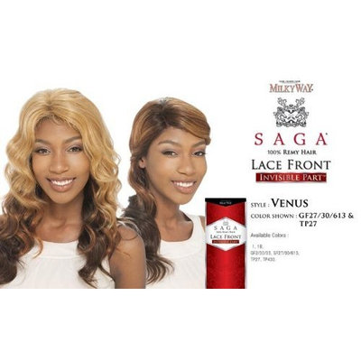 SAGA 100% REMY HUMAN HAIR LACE FRONT WIG - INVISIBLE PART - VENUS - GF27/30/613