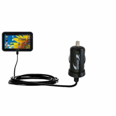 Gomadic Intelligent Compact Car / Auto DC Charger suitable for the Polaroid Tablet PMID4311 - 2A / 10W power at half the size. Uses Gomadic TipExchang