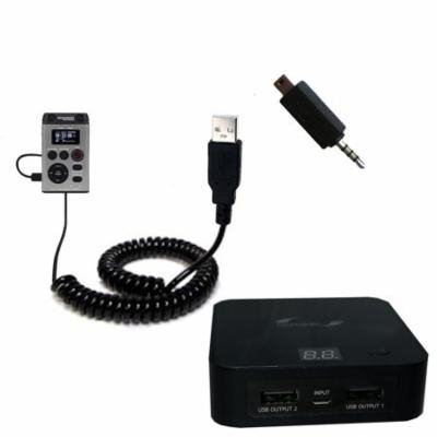Gomadic High Capacity Rechargeable External Battery Pack suitable for the Marantz PMD620 MKII (DA620PMD) - Portable Charger with TipExchange Technolog