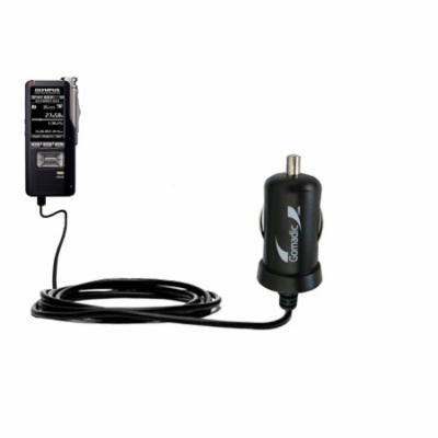 Gomadic Intelligent Compact Car / Auto DC Charger suitable for the Olympus DS-7000 - 2A / 10W power at half the size. Uses Gomadic TipExchange Technol