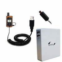 Gomadic High Capacity Rechargeable External Battery Pack suitable for the DeLorme InReach Explorer - Portable Charger with TipExchange Technology