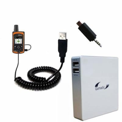 Gomadic High Capacity Rechargeable External Battery Pack suitable for the DeLorme InReach Explorer - Portable Charger with TipExchange Technology