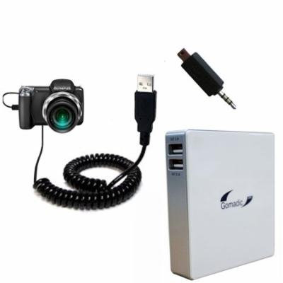 Gomadic High Capacity Rechargeable External Battery Pack suitable for the Olympus SP-810 UZ - Portable Charger with TipExchange Technology