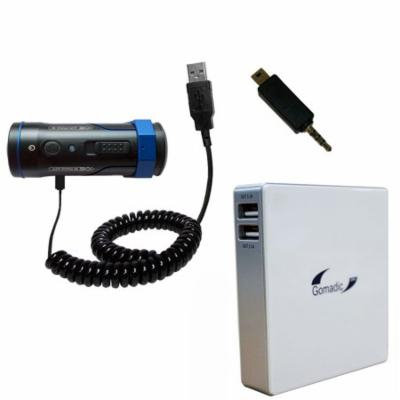 Gomadic High Capacity Rechargeable External Battery Pack suitable for the Ion Air Pro Plus / Air Pro 3 - Portable Charger with TipExchange Technology