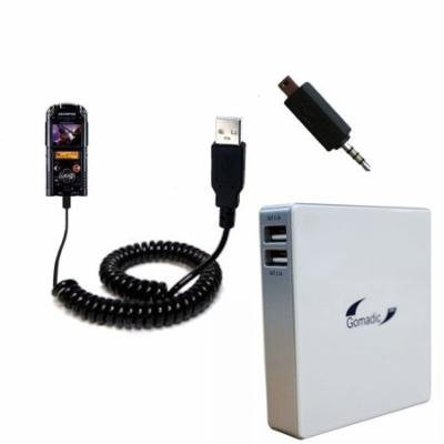 Gomadic High Capacity Rechargeable External Battery Pack suitable for the Olympus LS-20M - Portable Charger with TipExchange Technology