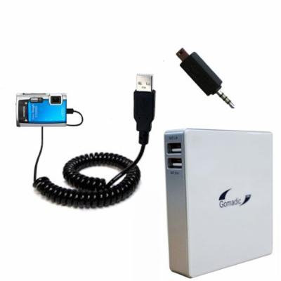 Gomadic High Capacity Rechargeable External Battery Pack suitable for the Olympus Stylus TOUGH 6020 - Portable Charger with TipExchange Technology