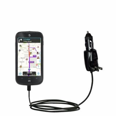 Intelligent Dual Purpose DC Vehicle and AC Home Wall Charger suitable for the ZTE Zinger / Z667 - Two critical functions, one unique charger - Uses Go