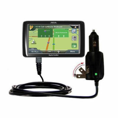 Intelligent Dual Purpose DC Vehicle and AC Home Wall Charger suitable for the Magellan Roadmate 9055 - Two critical functions, one unique charger - Us