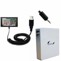 Gomadic High Capacity Rechargeable External Battery Pack suitable for the Garmin nuvi 3597 LMTHD - Portable Charger with TipExchange Technology