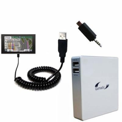 Gomadic High Capacity Rechargeable External Battery Pack suitable for the Garmin nuvi 3597 LMTHD - Portable Charger with TipExchange Technology