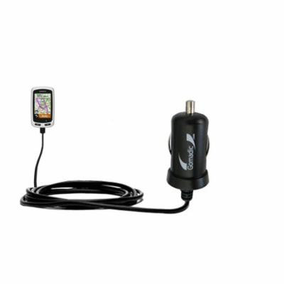 Gomadic Intelligent Compact Car / Auto DC Charger suitable for the Garmin EDGE Touring - 2A / 10W power at half the size. Uses Gomadic TipExchange Tec