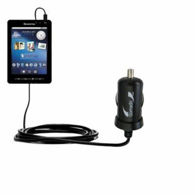 Gomadic Intelligent Compact Car / Auto DC Charger suitable for the Pandigital Planet R70A200 - 2A / 10W power at half the size. Uses Gomadic TipExchan