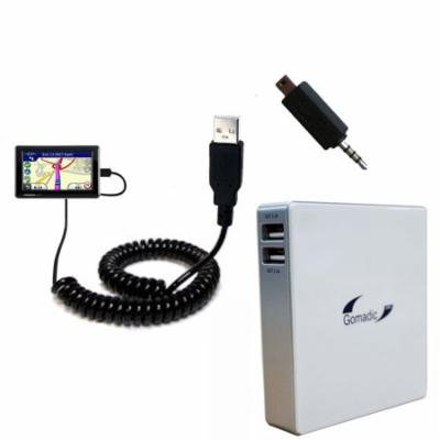Gomadic High Capacity Rechargeable External Battery Pack suitable for the Garmin Nuvi 1695 - Portable Charger with TipExchange Technology