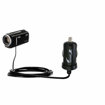 Gomadic Intelligent Compact Car / Auto DC Charger suitable for the JVC Everio GZ-HM440 / GZ-HM450 / GZ-HM50 - 2A / 10W power at half the size. Uses Go