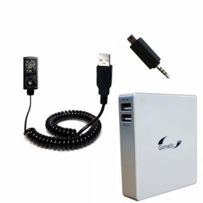 Gomadic High Capacity Rechargeable External Battery Pack suitable for the Sony Walkman S Series NWZ-S764 - Portable Charger with TipExchange Technolog