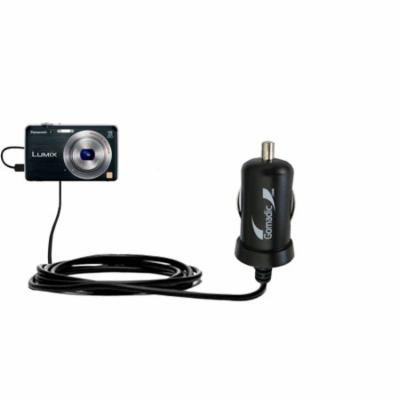 Gomadic Intelligent Compact Car / Auto DC Charger suitable for the Panasonic Lumix DMC-FH8K - 2A / 10W power at half the size. Uses Gomadic TipExchang