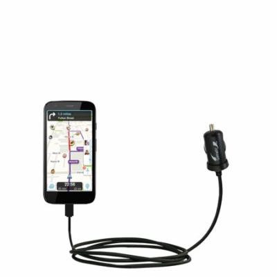 Gomadic Intelligent Compact Car / Auto DC Charger suitable for the Motorola Moto G - 2A / 10W power at half the size. Uses Gomadic TipExchange Technol