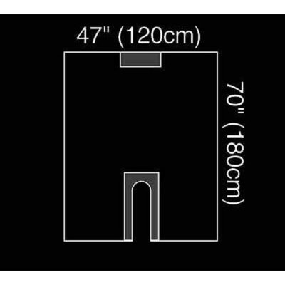 3M 1019 Orthopedic Drape Steri-Drape Long U-Drape 47 W X 70 L Inch Sterile - 40 Count